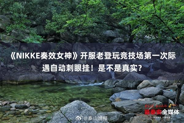 《NIKKE奏效女神》开服老登玩竞技场第一次际遇自动刺眼挂！是不是真实？